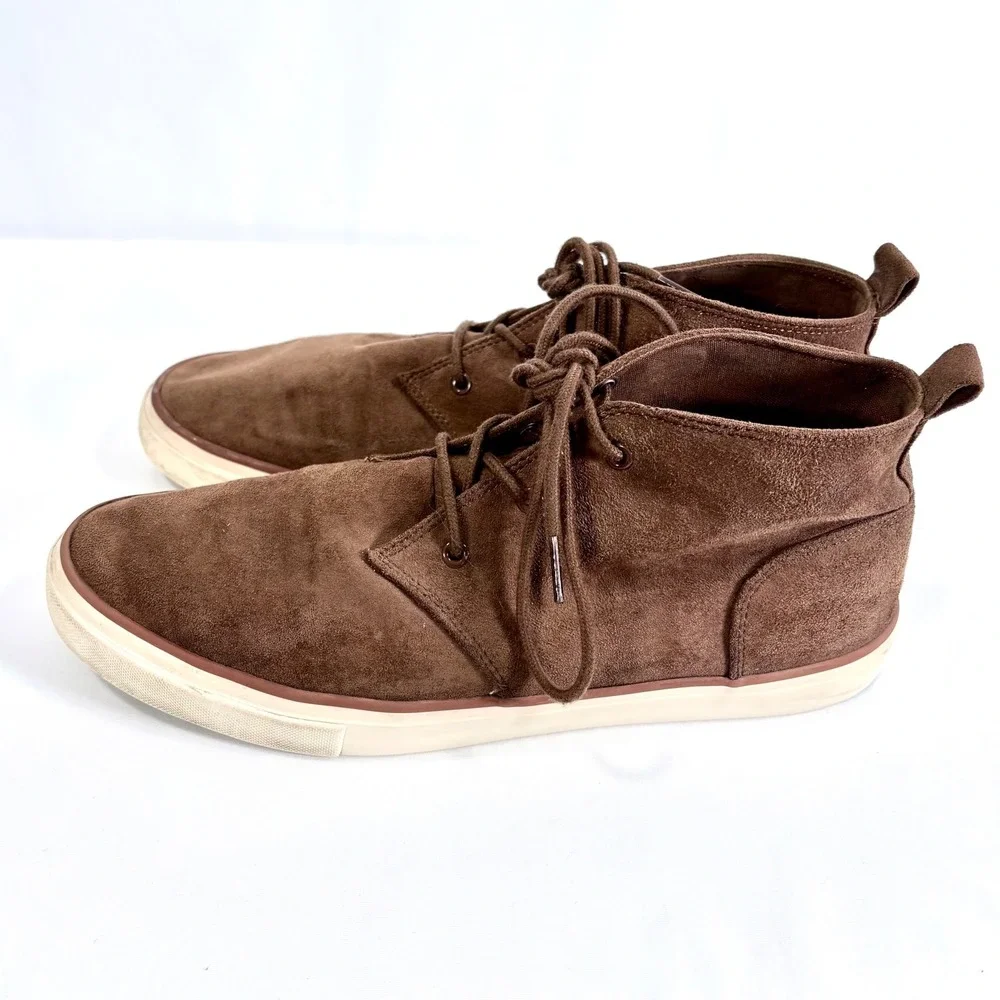 Banana Republic Mens Chukka Sneaker Deep Brown Suede Lace Up‎ Size 10.5